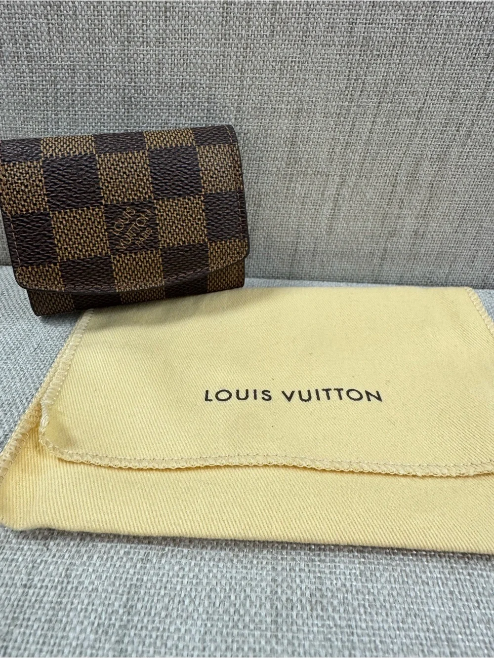 Louis Vuitton Damier Cufflinks with Case Dustbag and Box